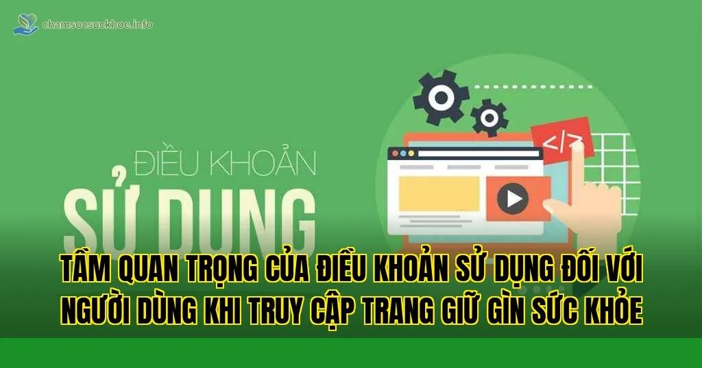 Tầm quan trọng của điều khoản sử dụng đối với người dùng khi truy cập trang giữ gìn sức khỏe