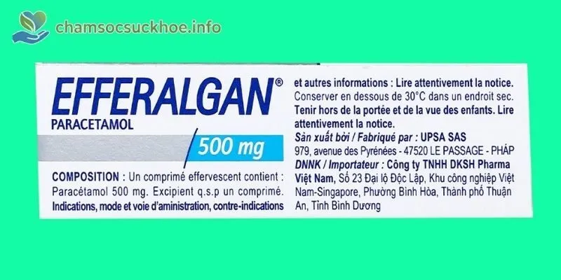 Efferalgan là một loại thuốc giảm đau