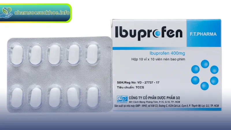 Ibuprofen ức chế enzyme cyclooxygenase