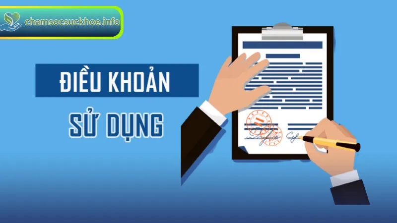 Nội dung chính trong điều khoản sử dụng trang giữ gìn sức khỏe