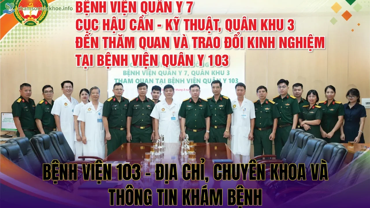 Bệnh viện 103 – Địa chỉ, chuyên khoa và thông tin khám bệnh