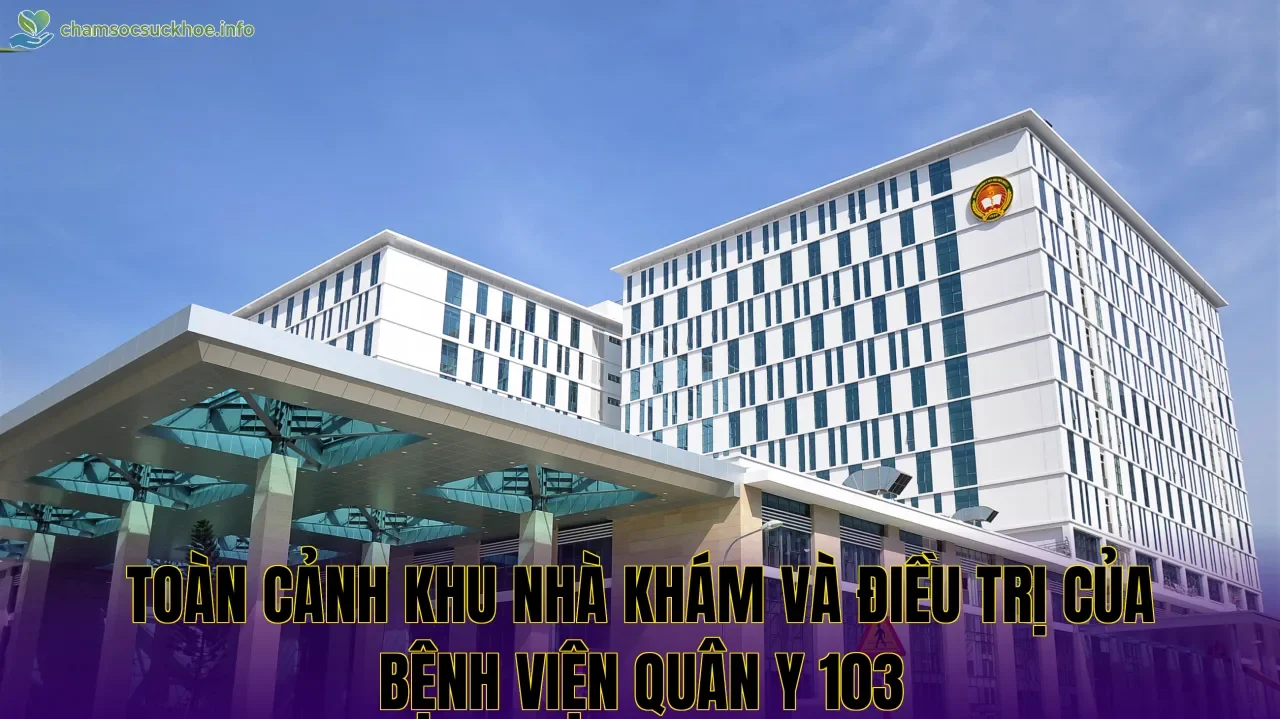 Toàn cảnh khu nhà khám và điều trị của Bệnh viện Quân y 103